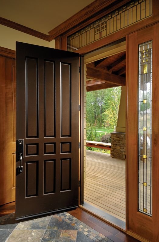Wooden Door – Classic Teak Finish - Image 3