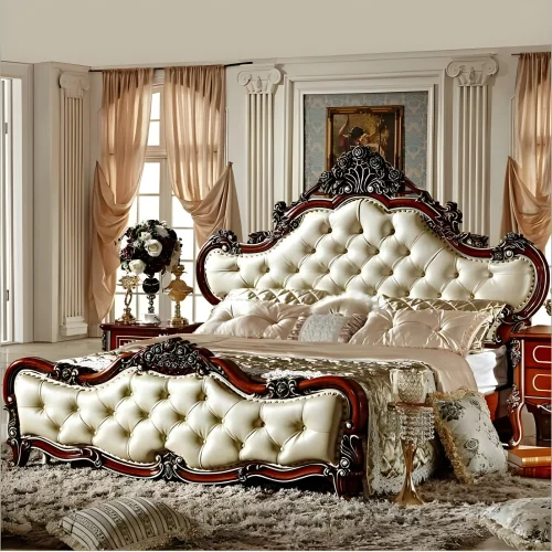 King Size Wooden Bed – Royal Comfort